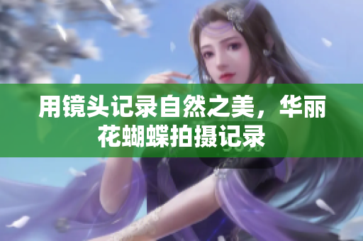用镜头记录自然之美，华丽花蝴蝶拍摄记录
