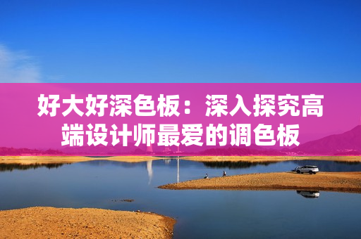 好大好深色板：深入探究高端设计师最爱的调色板