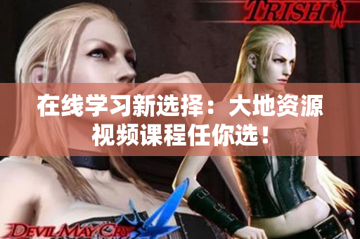 在线学习新选择：大地资源视频课程任你选！