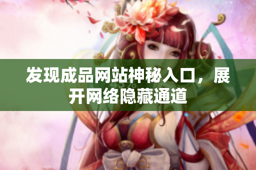 发现成品网站神秘入口，展开网络隐藏通道