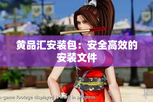 黄品汇安装包：安全高效的安装文件