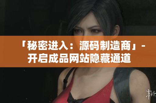 「秘密进入：源码制造商」- 开启成品网站隐藏通道