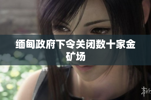 缅甸政府下令关闭数十家金矿场