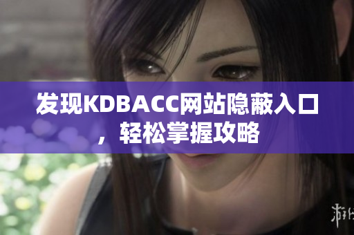 发现KDBACC网站隐蔽入口，轻松掌握攻略