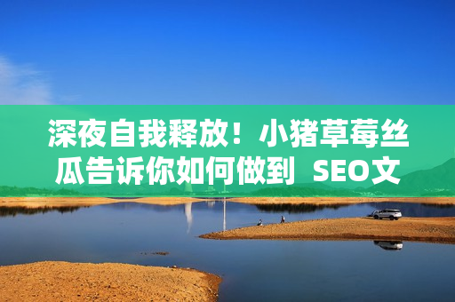 深夜自我释放！小猪草莓丝瓜告诉你如何做到  SEO文章