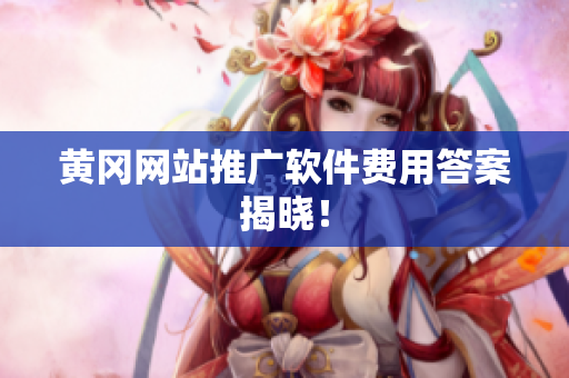 黄冈网站推广软件费用答案揭晓！