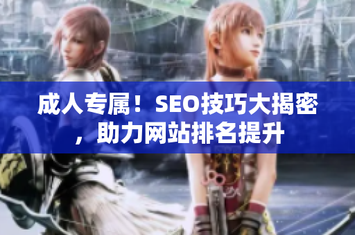 成人专属！SEO技巧大揭密，助力网站排名提升