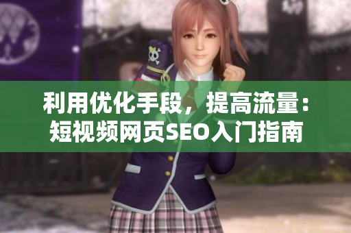 利用优化手段，提高流量：短视频网页SEO入门指南