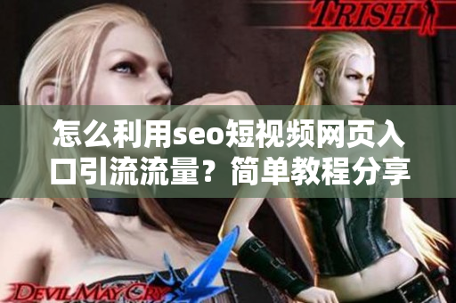 怎么利用seo短视频网页入口引流流量？简单教程分享