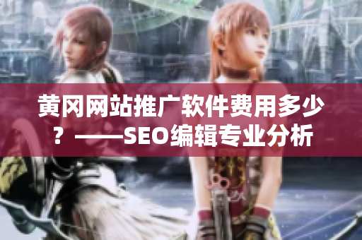 黄冈网站推广软件费用多少？——SEO编辑专业分析