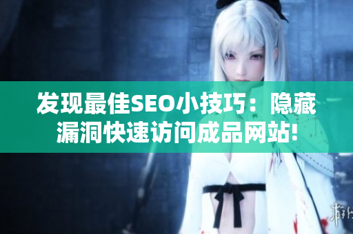 发现最佳SEO小技巧：隐藏漏洞快速访问成品网站!