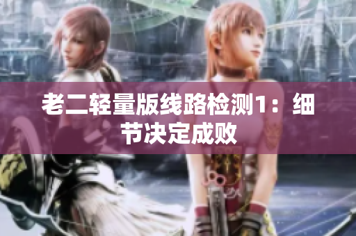老二轻量版线路检测1：细节决定成败