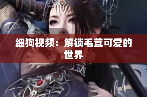 细狗视频：解锁毛茸可爱的世界