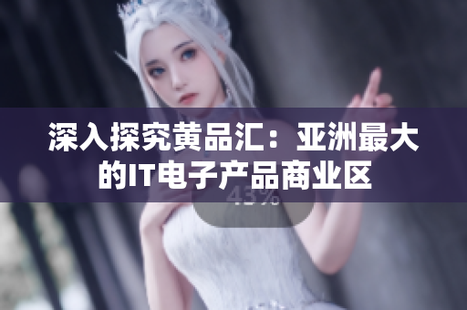 深入探究黄品汇：亚洲最大的IT电子产品商业区