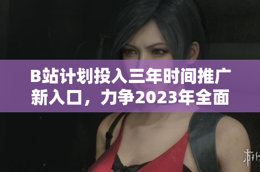 B站计划投入三年时间推广新入口，力争2023年全面开放