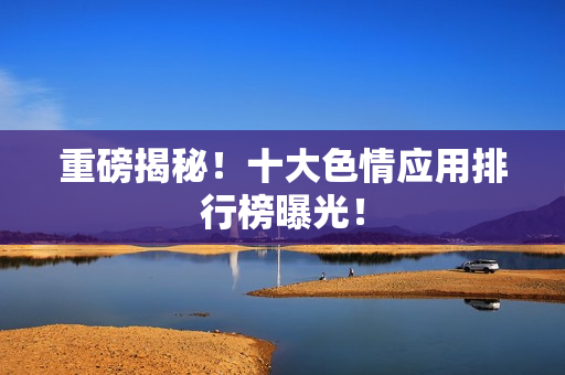 重磅揭秘！十大色情应用排行榜曝光！