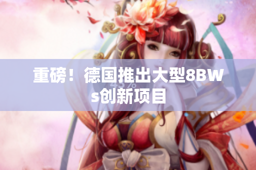 重磅！德国推出大型8BWs创新项目