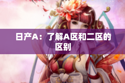 日产A：了解A区和二区的区别