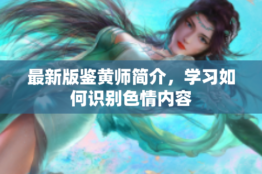最新版鉴黄师简介，学习如何识别色情内容
