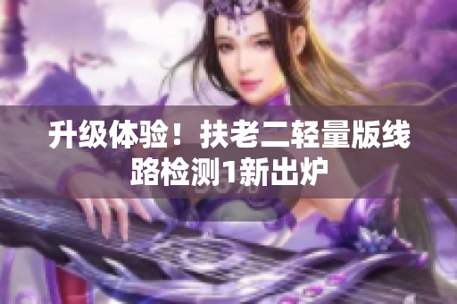 升级体验！扶老二轻量版线路检测1新出炉