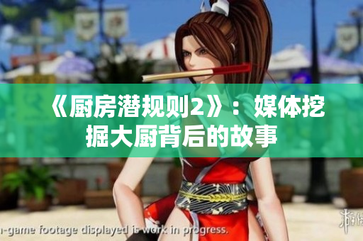 《厨房潜规则2》：媒体挖掘大厨背后的故事
