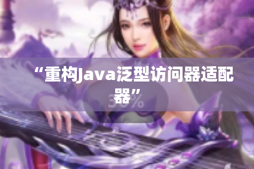 “重构Java泛型访问器适配器”