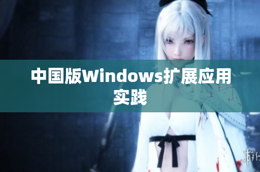 中国版Windows扩展应用实践