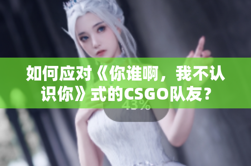 如何应对《你谁啊，我不认识你》式的CSGO队友？
