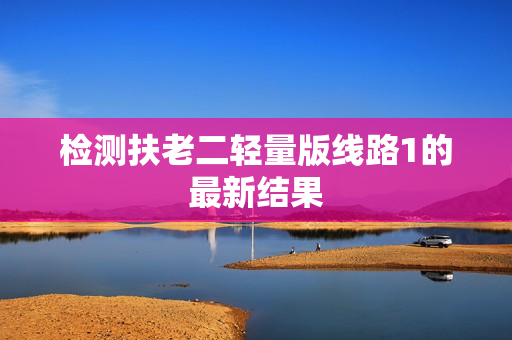 检测扶老二轻量版线路1的最新结果