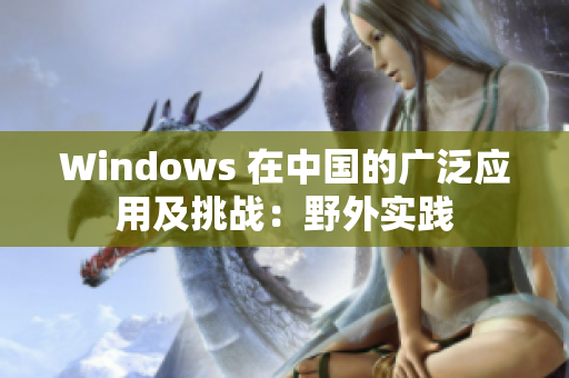 Windows 在中国的广泛应用及挑战：野外实践