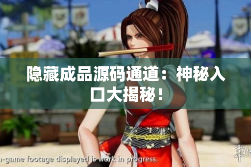 隐藏成品源码通道：神秘入口大揭秘！