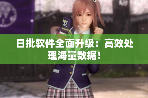 日批软件全面升级：高效处理海量数据！