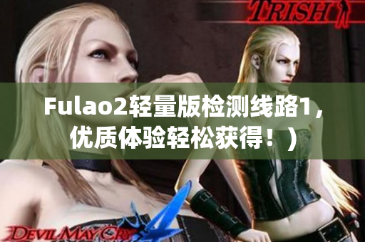 Fulao2轻量版检测线路1，优质体验轻松获得！)