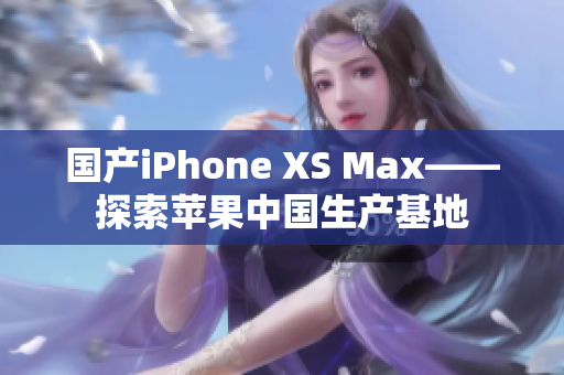 国产iPhone XS Max——探索苹果中国生产基地