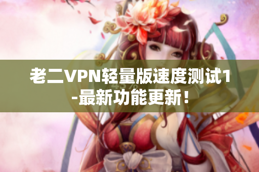 老二VPN轻量版速度测试1-最新功能更新！