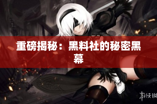 重磅揭秘：黑料社的秘密黑幕