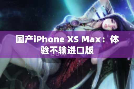 国产iPhone XS Max：体验不输进口版