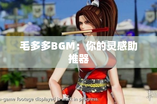 毛多多BGM：你的灵感助推器