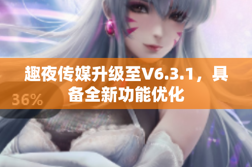 趣夜传媒升级至V6.3.1，具备全新功能优化