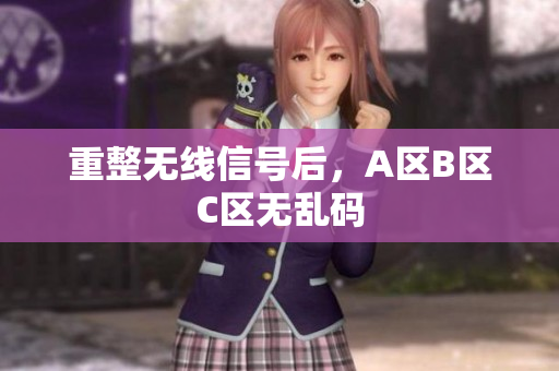 重整无线信号后，A区B区C区无乱码