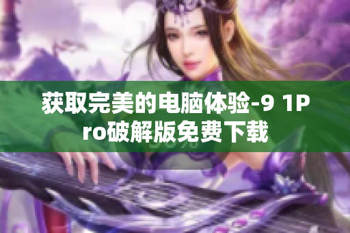 获取完美的电脑体验-9 1Pro破解版免费下载
