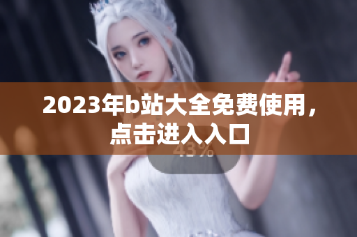 2023年b站大全免费使用，点击进入入口