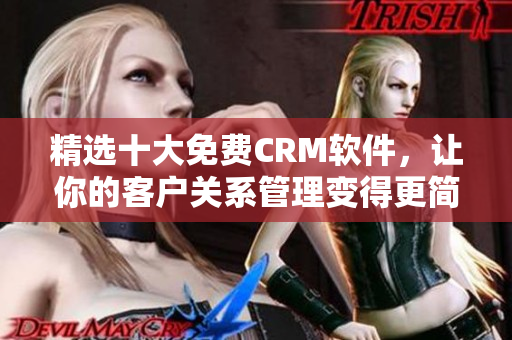 精选十大免费CRM软件，让你的客户关系管理变得更简单