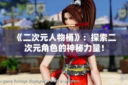《二次元人物桶》：探索二次元角色的神秘力量！