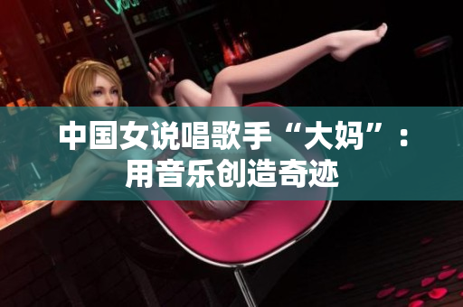 中国女说唱歌手“大妈”：用音乐创造奇迹