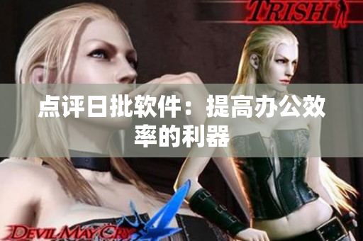 点评日批软件：提高办公效率的利器