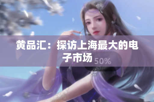 黄品汇：探访上海最大的电子市场