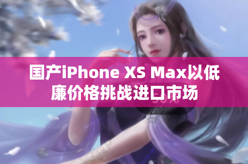 国产iPhone XS Max以低廉价格挑战进口市场