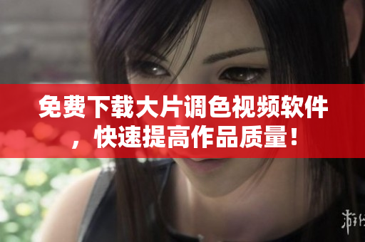 免费下载大片调色视频软件，快速提高作品质量！