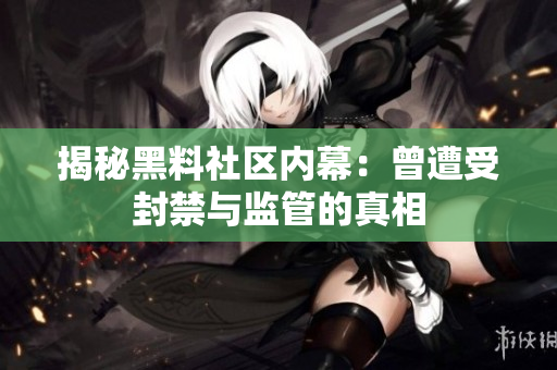 揭秘黑料社区内幕：曾遭受封禁与监管的真相